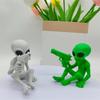Уникальные и интересные статуэтки пришельцев, напечатанные на 3D-принтере, домашние подарки для поклонников научной фантастики, дом пришельцев с оружием