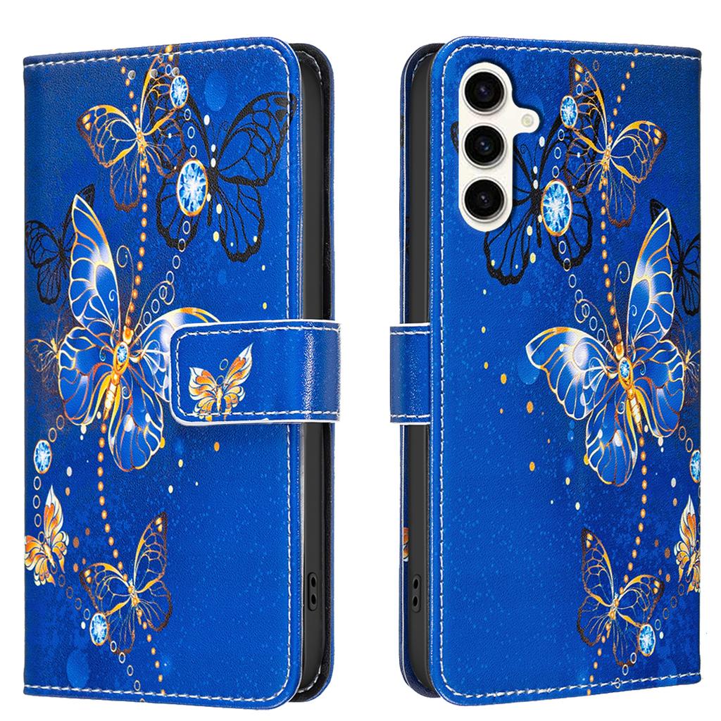 Для Samsung Galaxy S24/Galaxy S25 Чехол Кошелек Подставка Печать узоров Кожаный чехол для телефона