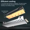 Охладитель радиатора SSD с вентилятором Простой в использовании Универсальная совместимость 5V 3-контактный ARGB Охладитель SSD M.2 Радиатор для жесткого диска