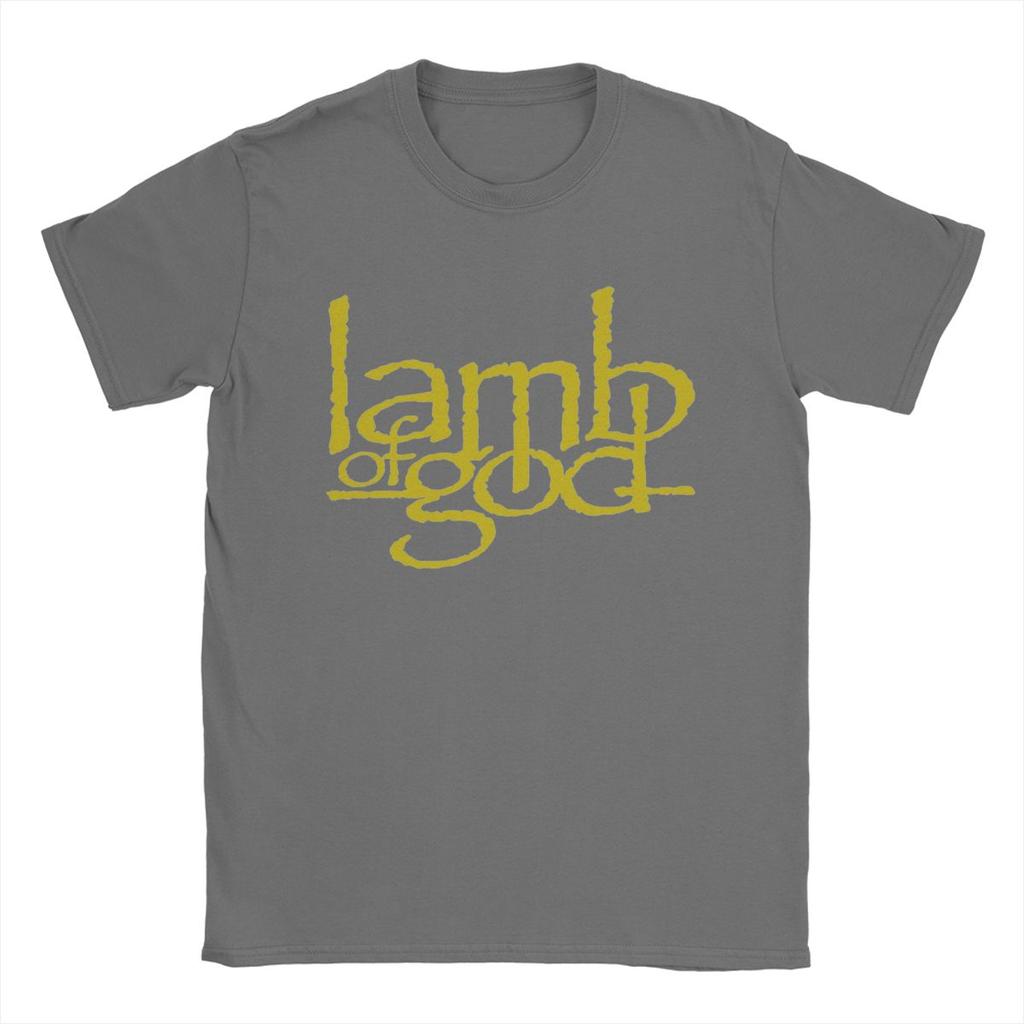 Винтажные футболки Lamb Of God Golden для мужчин, хлопковая футболка с круглым вырезом, футболки с коротким рукавом, идея для подарка, одежда
