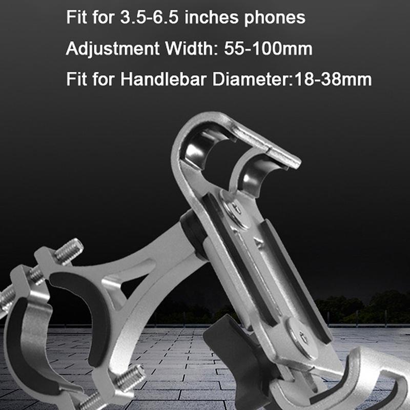 Держатель для мобильного телефона из алюминиевого сплава для горного велосипеда MTB, подставка для телефона, противоударный фиксированный кронштейн для навигации, аксессуары для велоспорта и мотоспорта