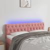 VidaXL LED Headboard Bedroom Furniture Double Bed Accessory Head of Bed Frame Interior Pink 3122007