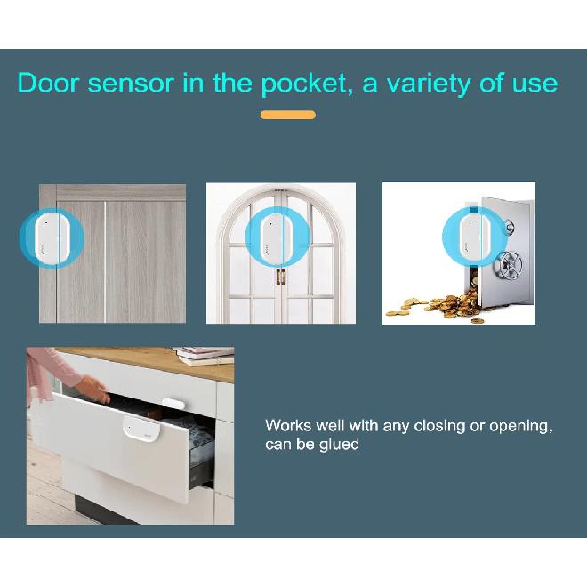 CPVAN 433mhz Door Window sensor Door Open/Closed Detectors Home Alarm Compatible With Home Security Alarm System