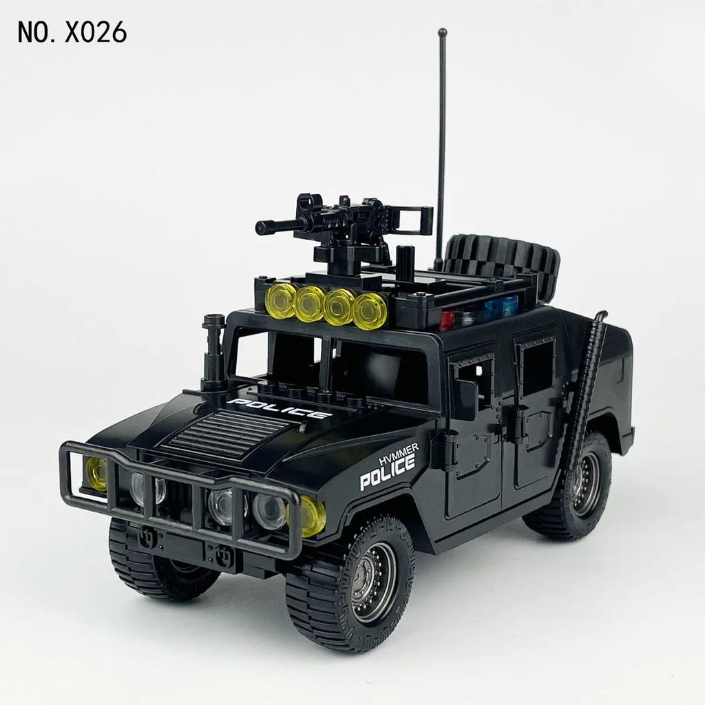 Полицейская машина Бронированная машина Минифигурка Сборка Строительные блоки Игрушка Мальчик