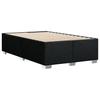 Bed Frame without Mattress Black 120 x 200 cm Fabric