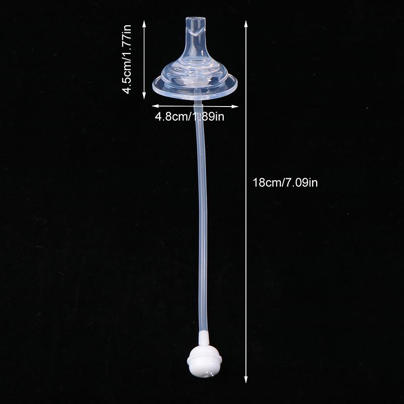 1Pc Soft Silicone Wide Mouth Sucking Nozzle Drinking Cup Straw Conversion Head For Baby Bottle Feeding Bottle Accessories