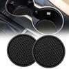 2pcs Black Car Auto Cup Holder Anti Slip Insert Coasters Pads Interior Accessories For Most Cups Accessories Anti-Slip Mat