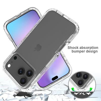 Для iPhone 17 Pro Чехол ТПУ ПК 2 в 1 Ударопрочный Прозрачный Чехол для Телефона