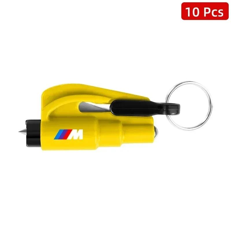 10pcs 2-in-1 Car Safety Hammer Auto Emergency Glass Window Breaker Car Tool BMW 320i 325i 320Li 325Li 330Li X7 X3 X4 X5 X6 E39