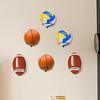 Wall Mounted Basketball Storage Rack Multi-purpose Basketball Iron Frame  Home Gym