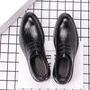 Кожаная обувь, мужская деловая официальная одежда, повседневная модная обувь, весенняя британская корейская версия для жениха, свадебная кожаная обувь с мягкой подошвой, дышащая