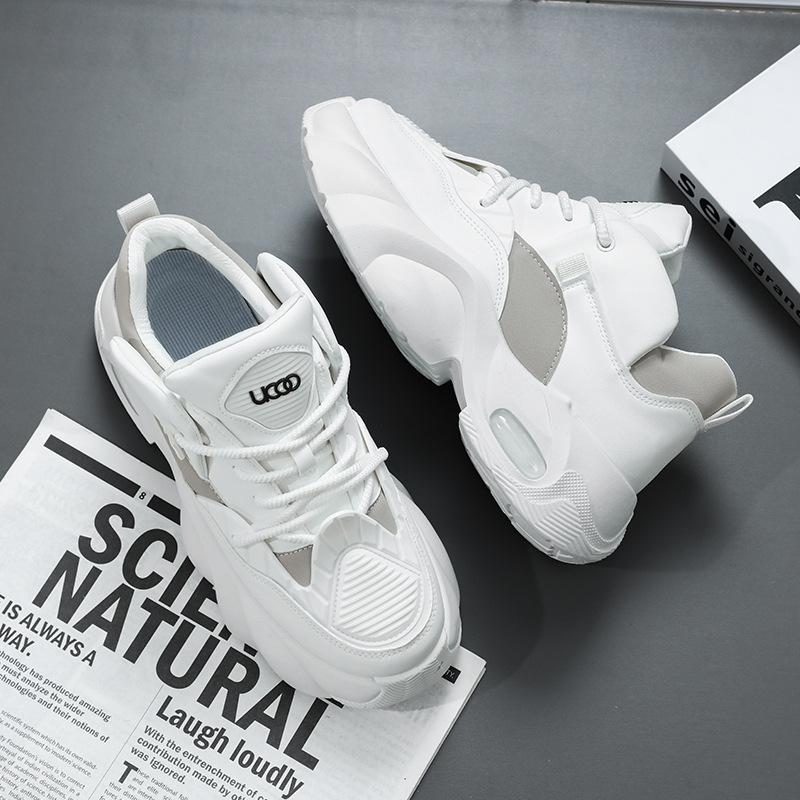 Shoes for Men High Quality Mesh Breathable Leather Men's Platform Sneakers Trend Casual Running Sports Me'n Shoes Zapatos Hombre