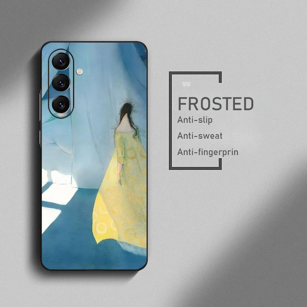 Lizbeth Zwerger Art Draw Phone Case For Samsung Galaxy S26 S25 S24 S23 S22 S21 Plus Ultra Note20 Soft Black