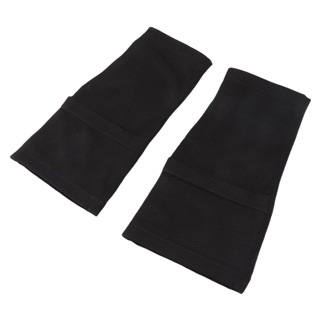 1 Pair Soccer Shin Guards Sleeves Prevent Slip Double Layers Football Compression Calf Sleeves L