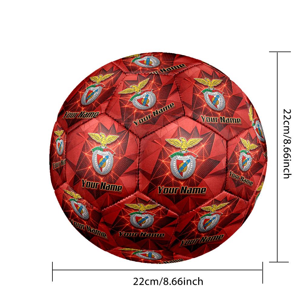 Personalized Size 5 Football Benfica Pattern Outdoor Game Sports Ball Gift