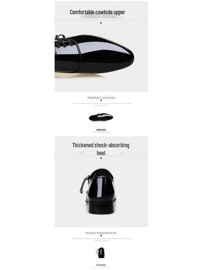 Мужские туфли из натуральной кожи Dragonfly с острым носком для официальных мероприятий - Мягкая подошва, корейский стиль, доступны большие размеры