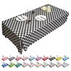 Concise Style Eye-catching Tablecloth PEVA Creative Chessboard Pattern Table Cover for Home