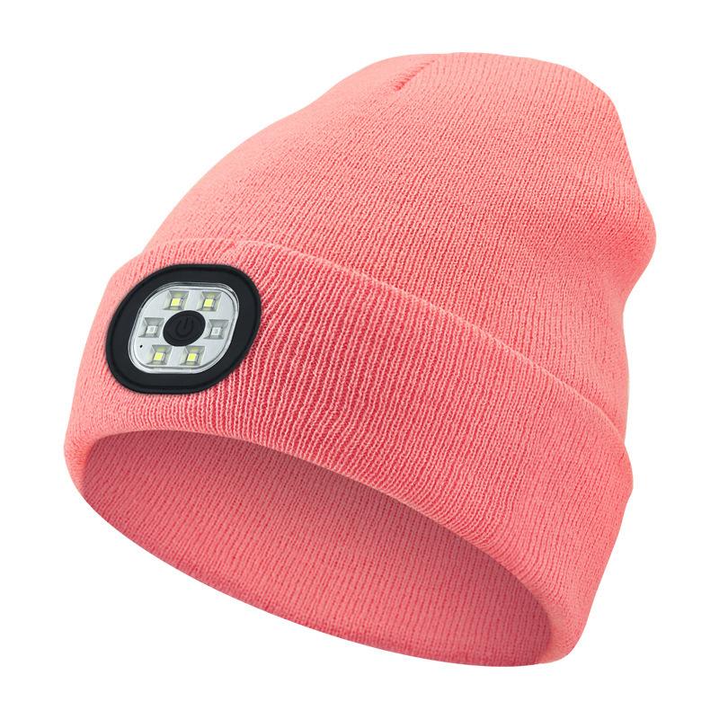 LED Beanie with Light Unisex Warm Winter Hat Unisex LED Hat with Flashlight Beanie Hat Flashlight Fishing Camping Night Hat