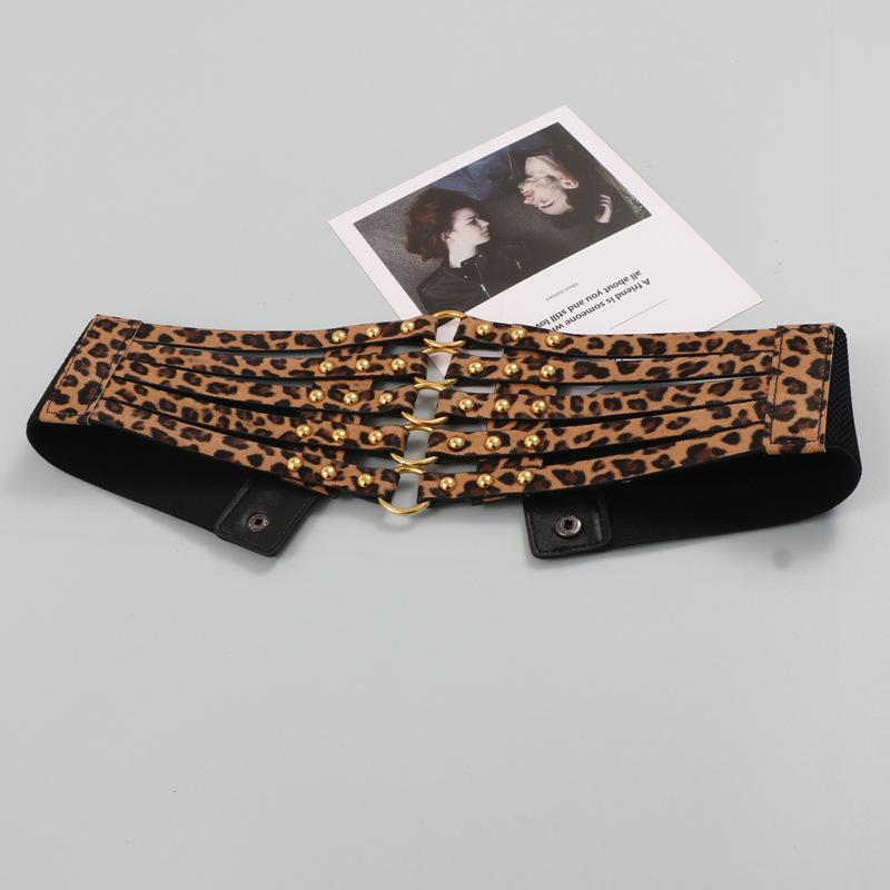 Европейский и американский ретро ивовые гвозди полое кольцо мода декоративное платье пальто искусственная кожа широкий пояс с уплотнителем пояс для женщин