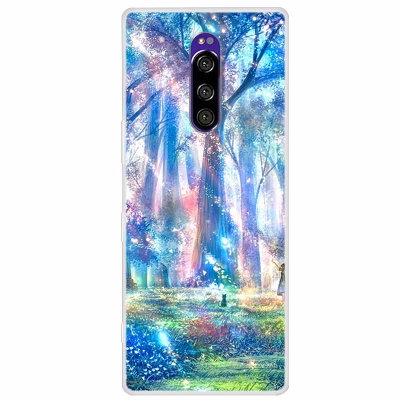 Чехол для Sony Xperia 1 Роскошные Животные Прозрачная Крышка для Sony Xperia1 XZ4 SO-03L SOV40 J8110 J9150 J8170 Корпуса Чехлы для Телефона