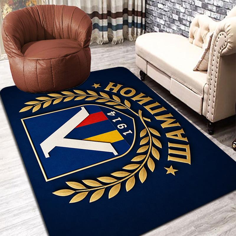 Levski Sofia Pattern Rug Floor Mat for Living Room or Bedroom Soft and Comfortable Carpet a Gift for Birthday and Holiday.