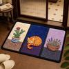 Absorbent Cat Bath Mat Diatomaceous Earth Pet Print Doormat New Animal Rug  Entryway