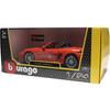Ббураго 1:Модель автомобиля Porsche 718 Boxster литая, масштаб 1:24 - Ярко-оранжевый