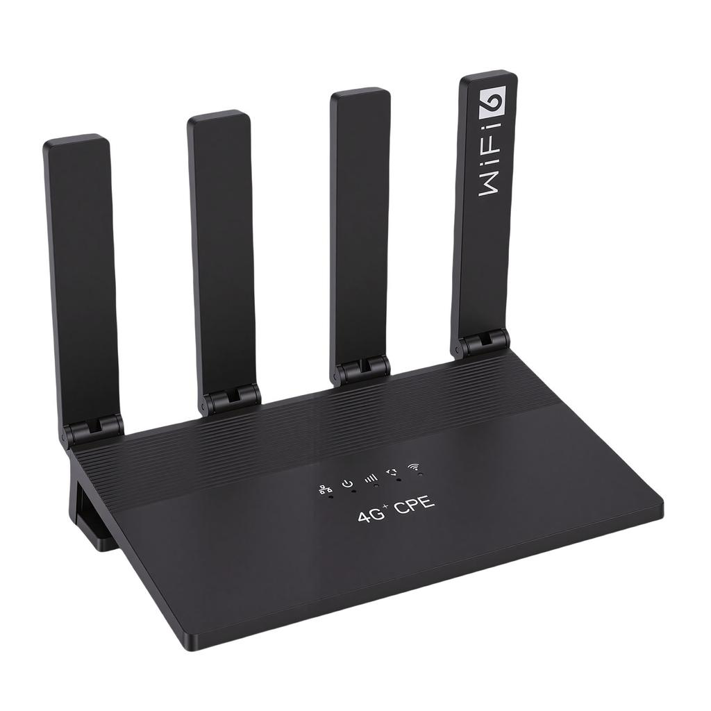 4G LTE WiFi 6 Router 300Mbps Type C CPE Wireless Router Mobile Hotspot with 4 Antenna SIM Card Slot for Europe Asia
