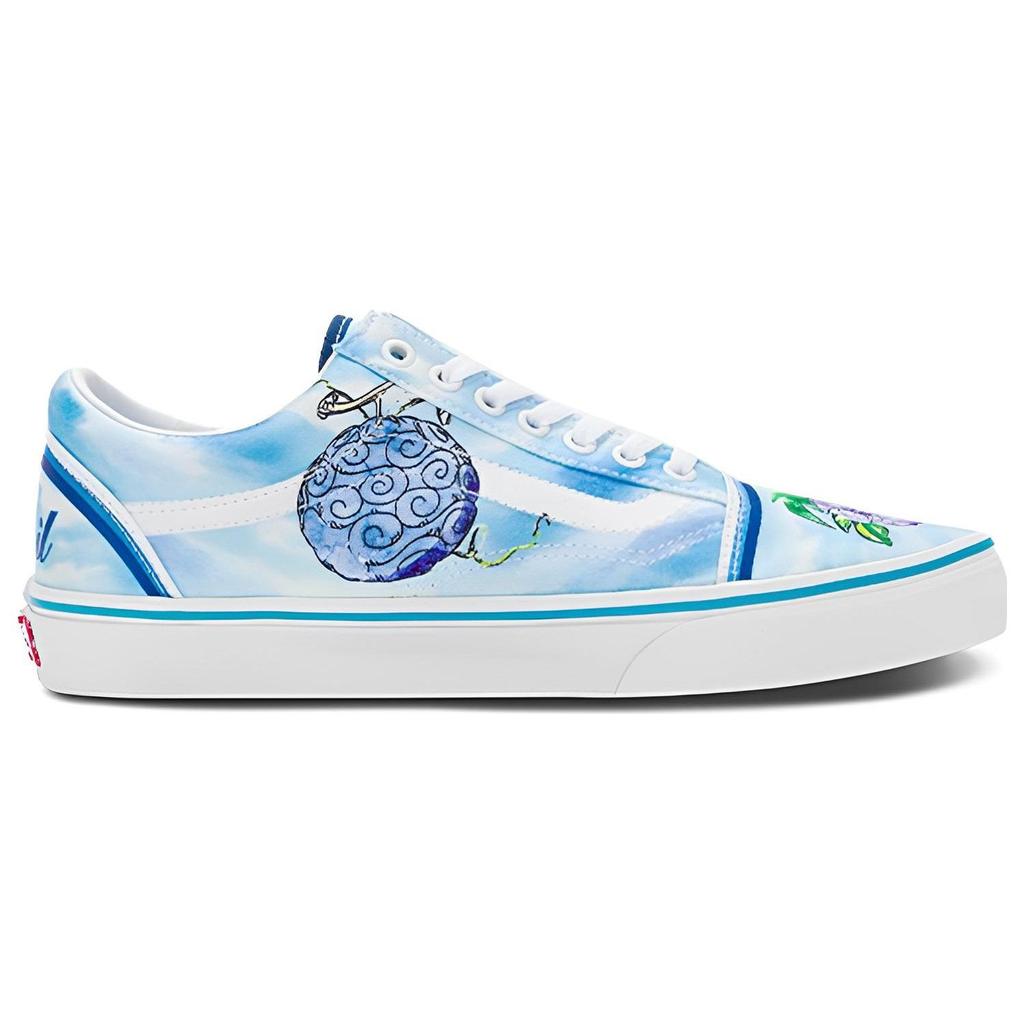 One Piece x Vans Old Skool Дьявольский фрукт Унисекс Кроссовки Синие VN0007NT7WM