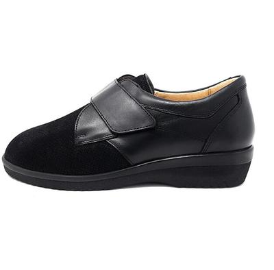 Женские слипоны на липучке Ganter Sensitiv inge-i sneaker чёрные weit