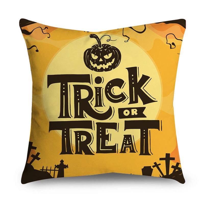 NIGHTWISH Halloween Pattern Pillowcase Holiday Design Home Decor Sofa Cushion Cover 40/45/50cm Happy Easter Day