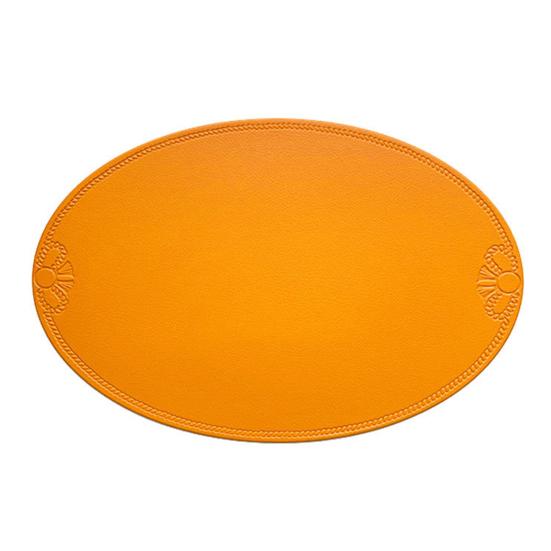 Овальная подставка под тарелку, теплоизоляционная подкладка для обеденного стола, подставка из искусственной кожи, водонепроницаемая, защищает столешницу от царапин и пролитых жидкостей, для домашнего декора стола