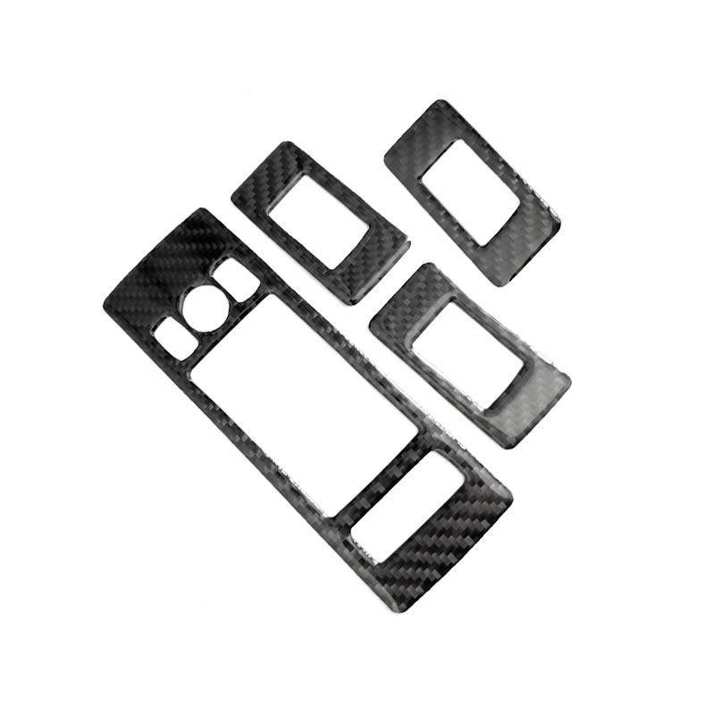 Для Land Rover Range Rover Sport 2014-2017 Автомобильная внутренняя панель управления стеклоподъемником двери, кнопка, рамка, крышка, отделка из мягкого углеродного волокна