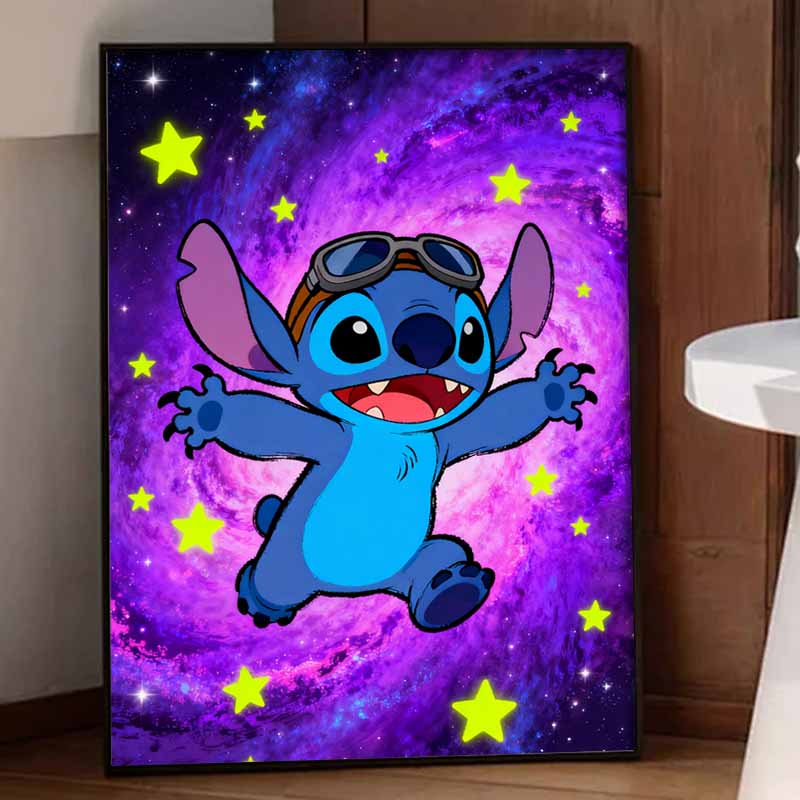 Disney 5d diamond painting, Stitch diamond art painting diy handmade sticker gift, home decoration painting