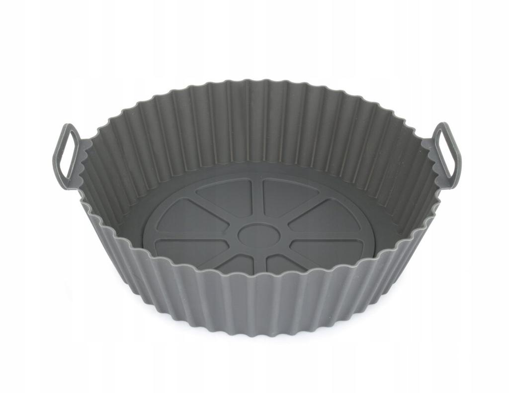 Silicone Round Form Air Fryer Basket For Fat-Free Fryer