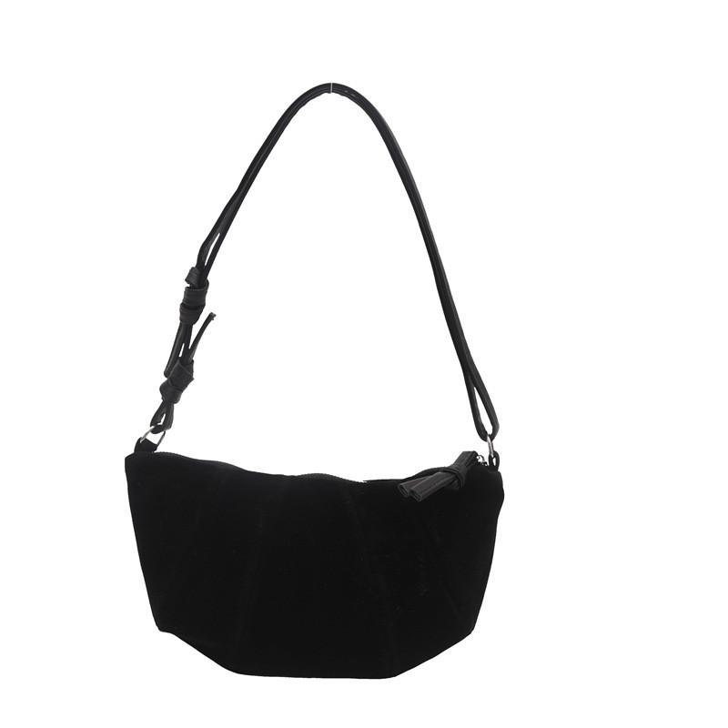 Fashionable Minimalist Women's Handbag In Black And Brown Stylish Versatile Design
