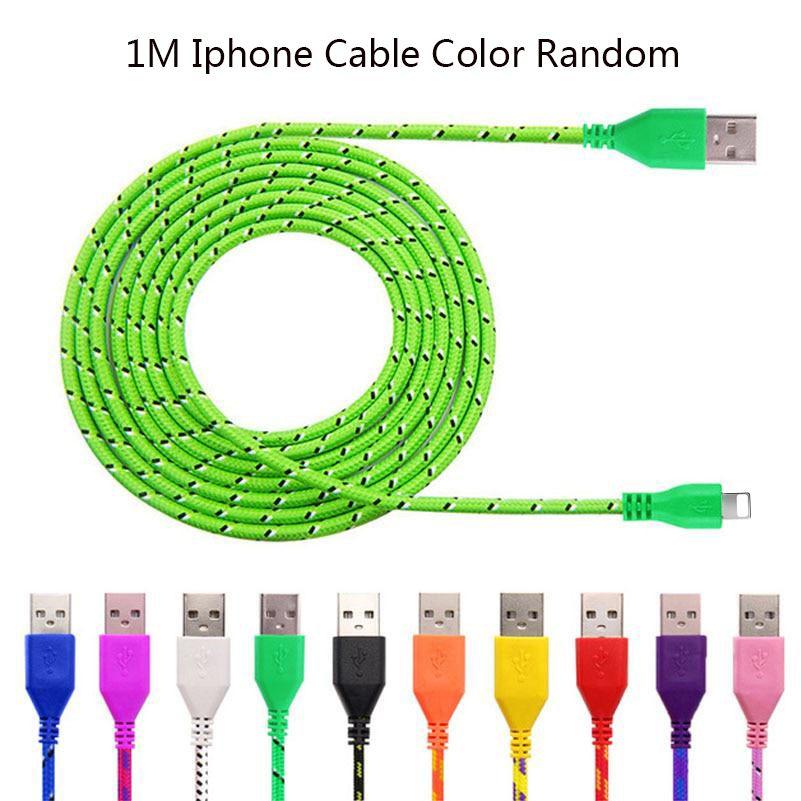 1м 2м 3м Нейлоновый плетеный Micro USB кабель-зарядка для Android iPhone телефона мобильного