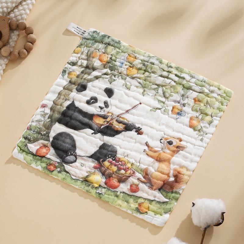 7A Антибактериальная детская салфетка из чистого хлопка - Шестислойная марля, Класс A, Полотенце для новорожденных и детей