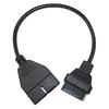 12 Pin To 16Pin OBD/OBD2 Connector Diagnostic Cable Black for Daewoo Adapter