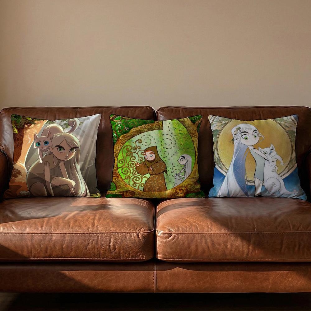 The SSecret of Kells Cushion Cover Soft Reversible Durable Pillow Cover MultiScene Use for Home Car Daily Comfort