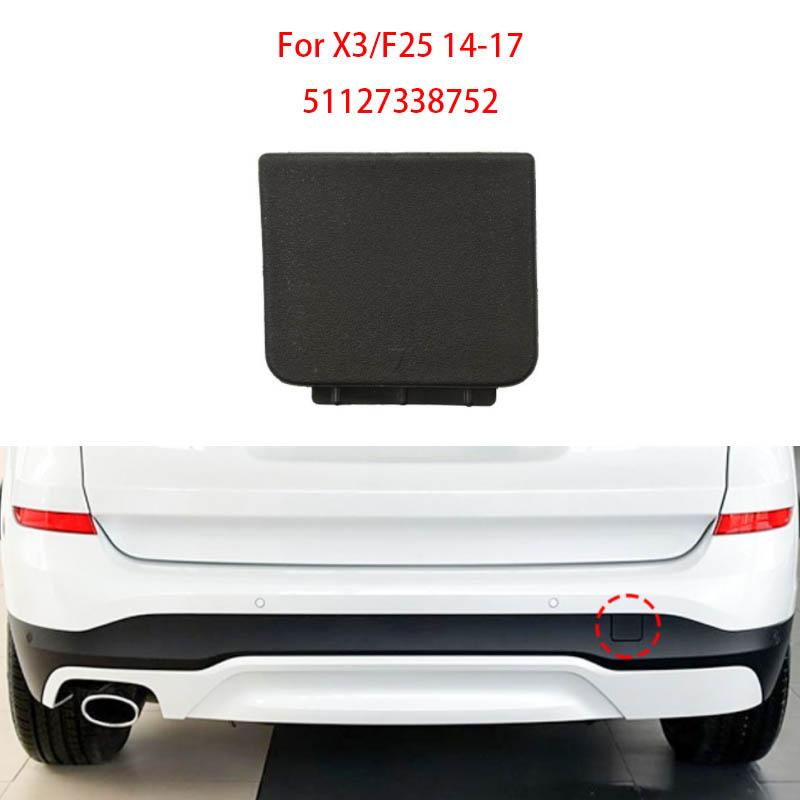 QIKUI 51127338752 Rear Bumper Tow Hook Cover, ABS Material Replacement for X3 F25, with Stable Performance High Reliability