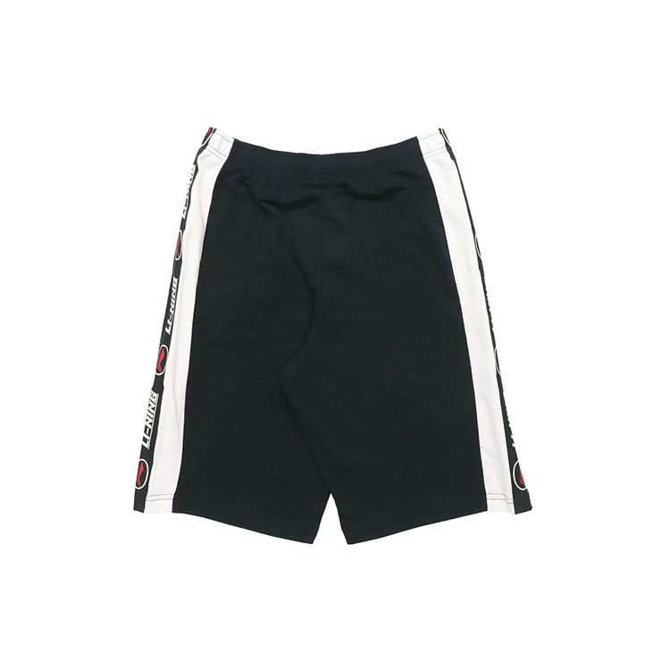 Li Ning Sports Fashion Series Side Color Block Letter Легкие спортивные шорты мужские шорты черные AKSS983-1