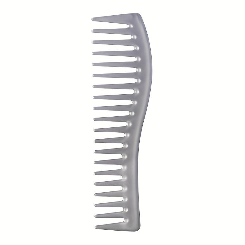 Men's Hair Grooming Tool - Wide-Tooth Styling Comb - Durable ABS Plastic Handle - Ergonomic Retro Design for Hair Dyeing