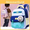 Printed Color Spliced Children Backpack Casual Outdoor Schoolbag Trendy