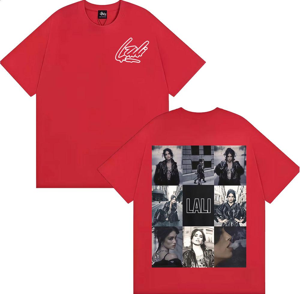 Singer Lali Esposito Tour 2025 Graphic Tee Shirt Men Women Fashion Trending Short Sleeve T-shirt Summer Tops Pure Cotton T Shirt