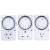 15 Minutes Intervals Timer Plug 2/3-Pin Plug 24 Hour Segment Timer  Kitchen Appliances