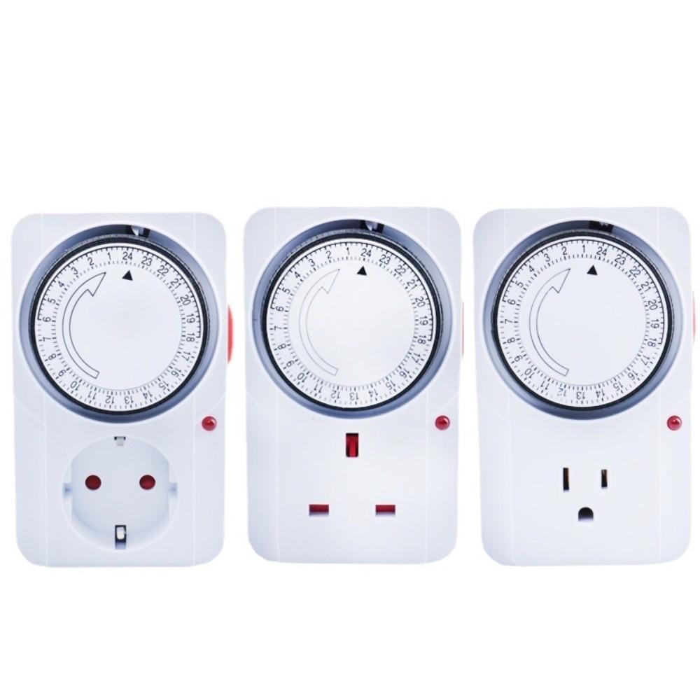 15 Minutes Intervals Timer Plug 2/3-Pin Plug 24 Hour Segment Timer  Kitchen Appliances