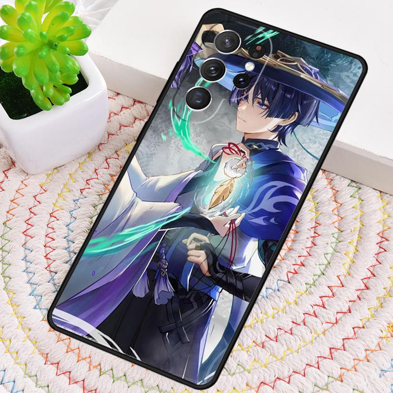 Чехол для телефона Genshin Impact Scaramouche из мягкого силикона для Samsung Galaxy note 10 pro S26 S24 S23 S22 S21 Plus S25Ultra Capa Cover
