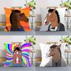 Мультяшная наволочка B-BoJack H-Horseman, накидка для подушки, скандинавский винтажный стиль, чехлы для подушек, декор для дома, гостиной, дивана, сиденья