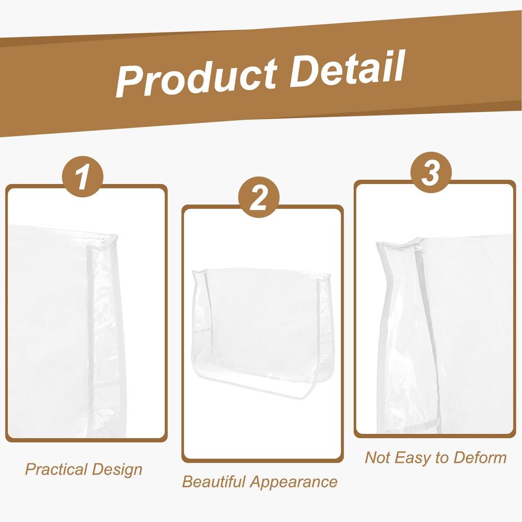 uxcell Salon Chair x x Clear Plastic Chair Back Cover Seat Slipcover for Most Standard Barber and Offices Cover, 19" 15" 5" Protector, Water-Resistant